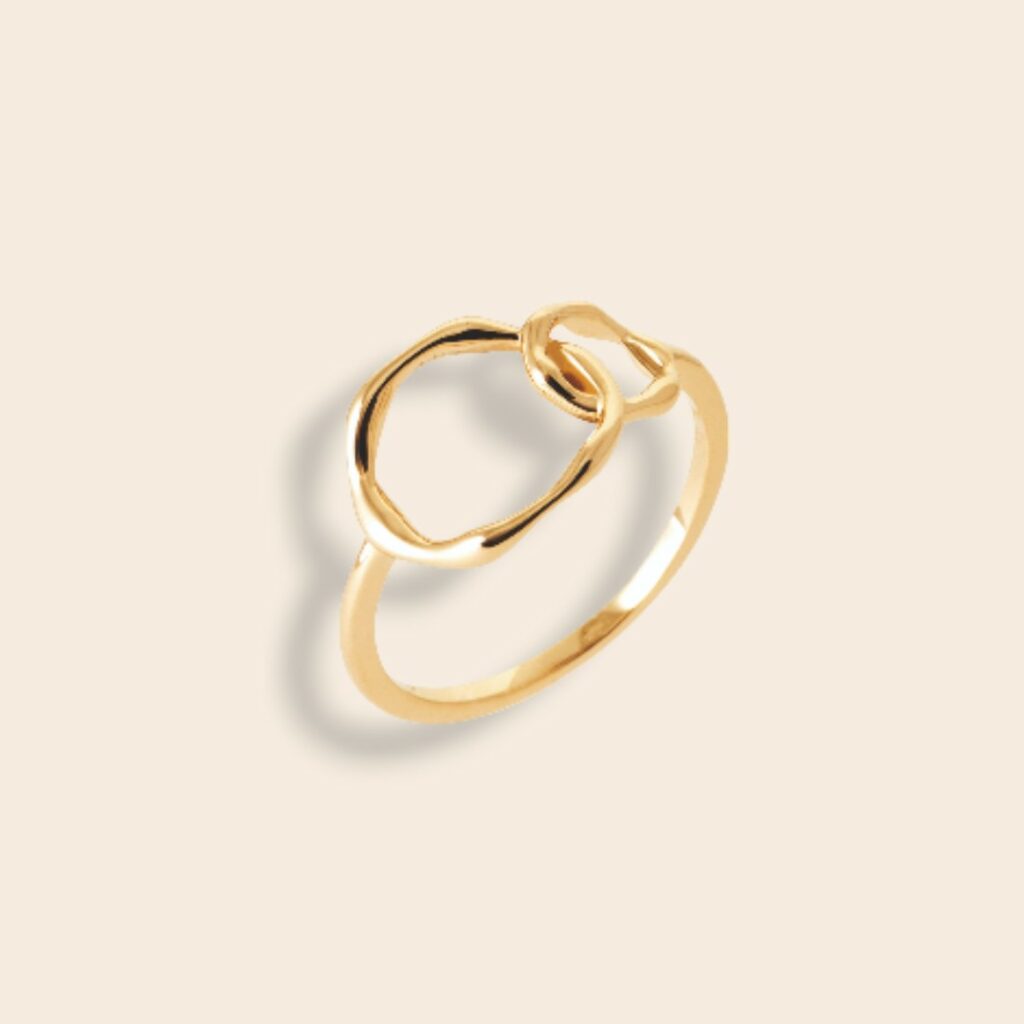 Bague AGATHA Doré