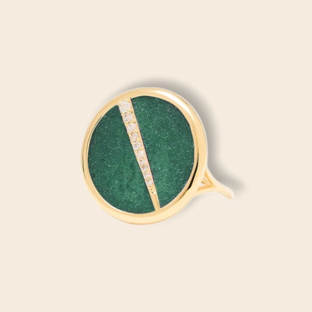 Bague ELISE Jaspe verte