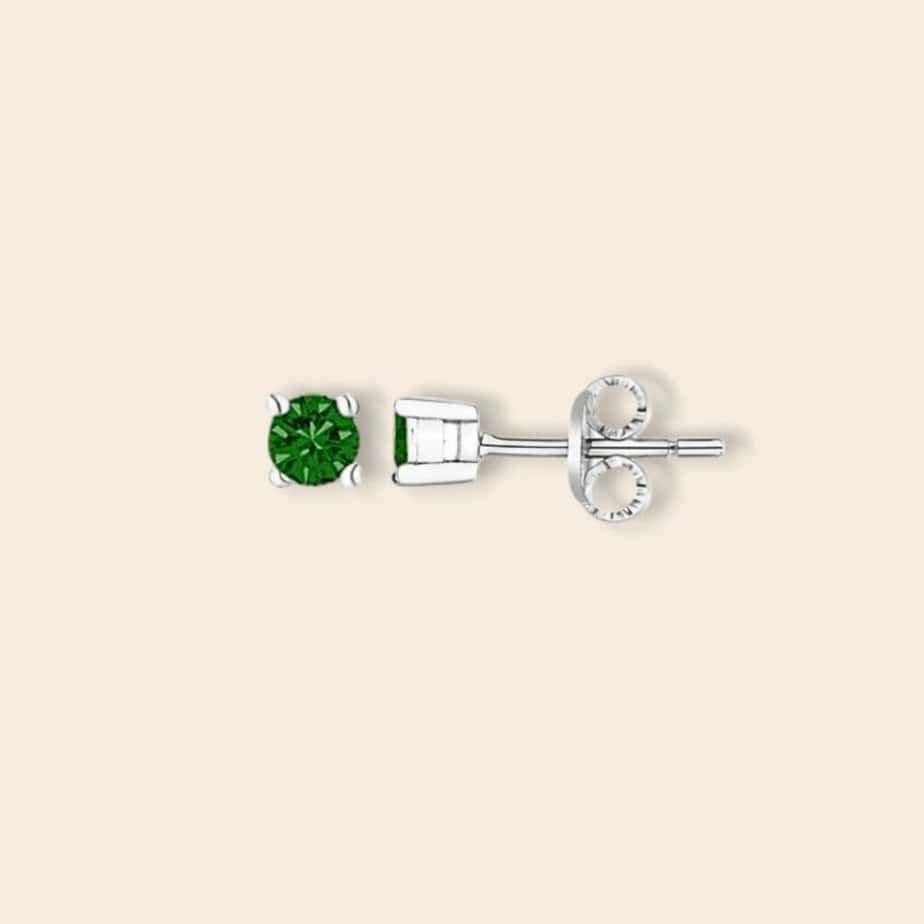 Puces LILA – vert – Argent