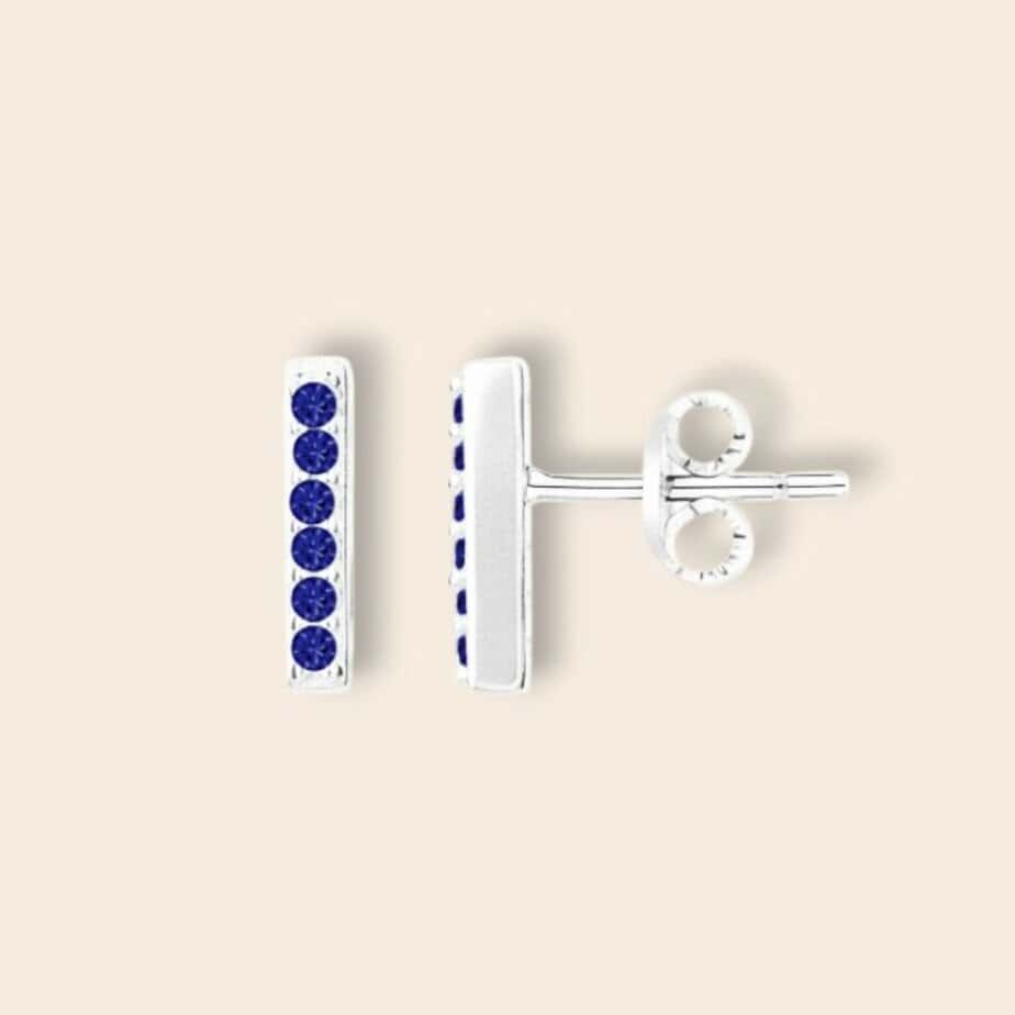 Puces ELISE  – Bleu – Argent