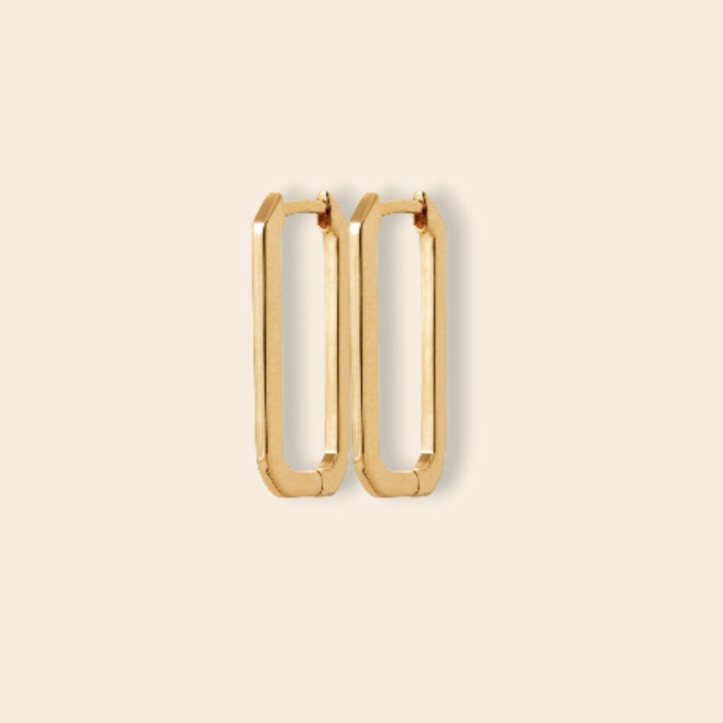 Créoles ROMANE Rectangulaires – Doré