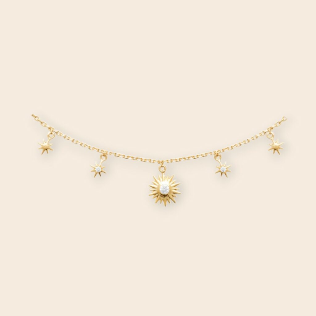 Collier ALINA étoiles – Doré