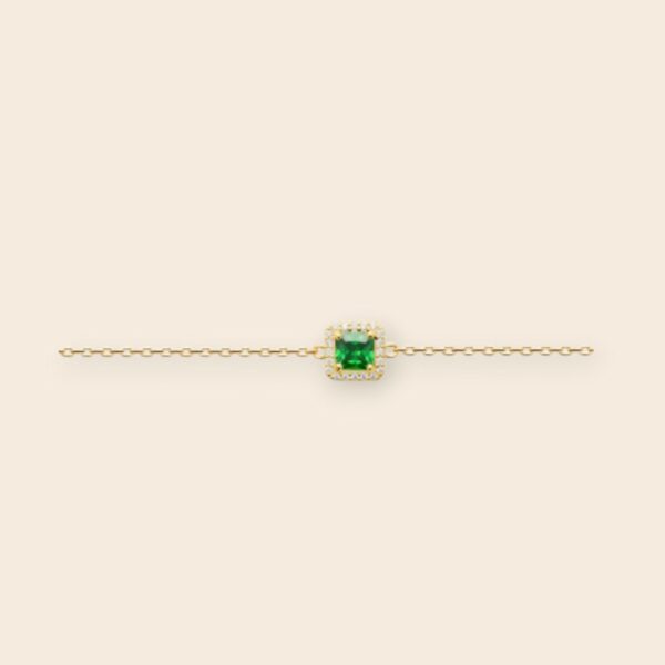 Bracelet EOLE - vert - Doré
