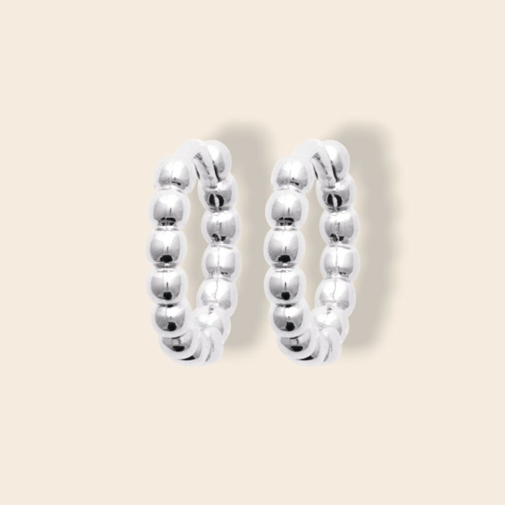 Créoles ANNA perlées – Argent