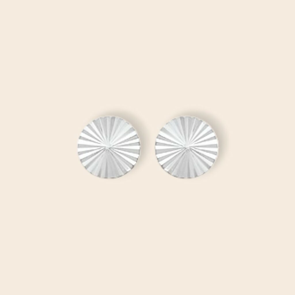 Puces BONNIE soleil – Argent