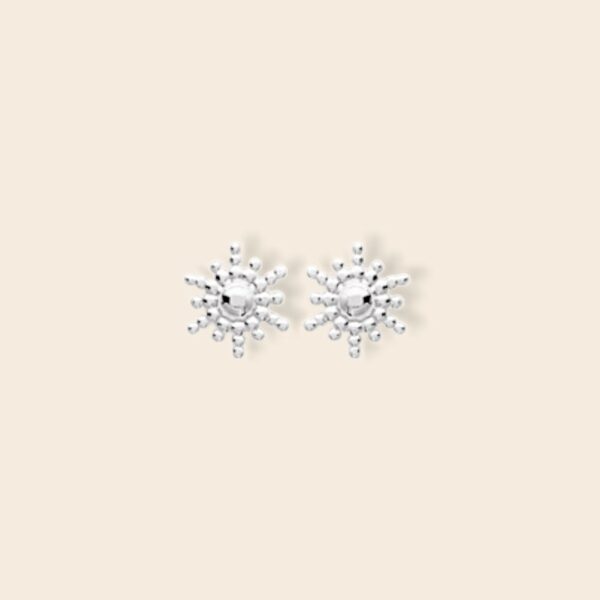 Boucles ARIA soleil - Argent