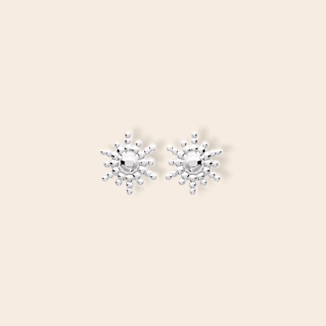 Boucles ARIA soleil - Argent