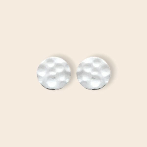 Boucles BERENICE martelées - Argent