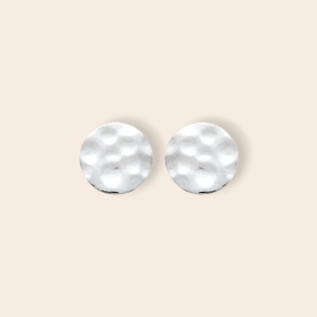 Boucles BERENICE martelées - Argent