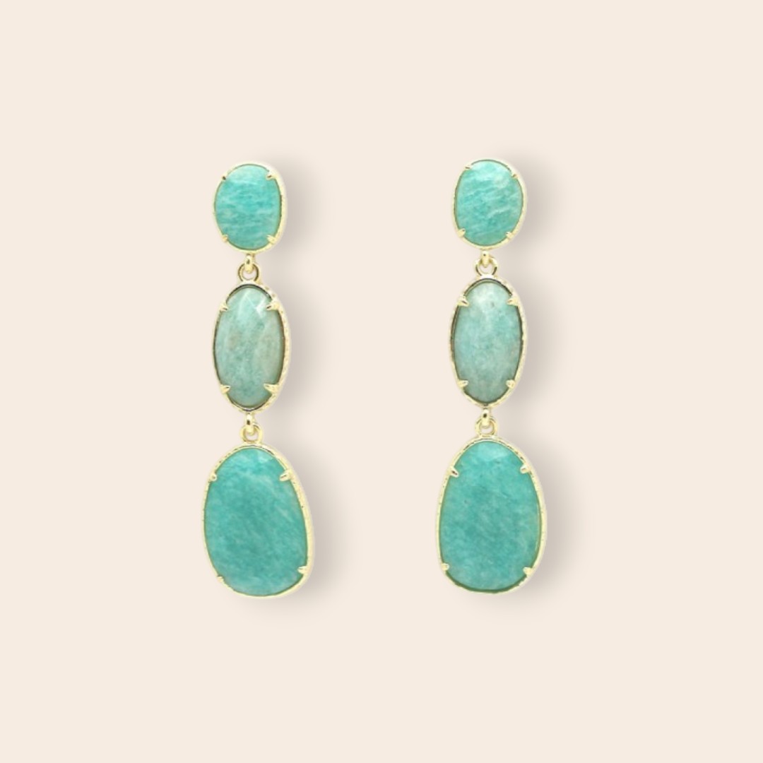 Boucles DEVA Amazonite