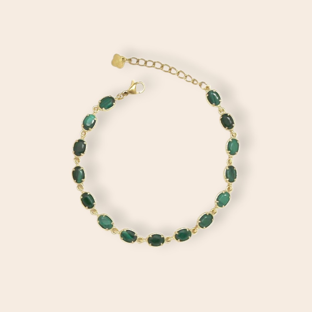 Bracelet CAROLE Malachite