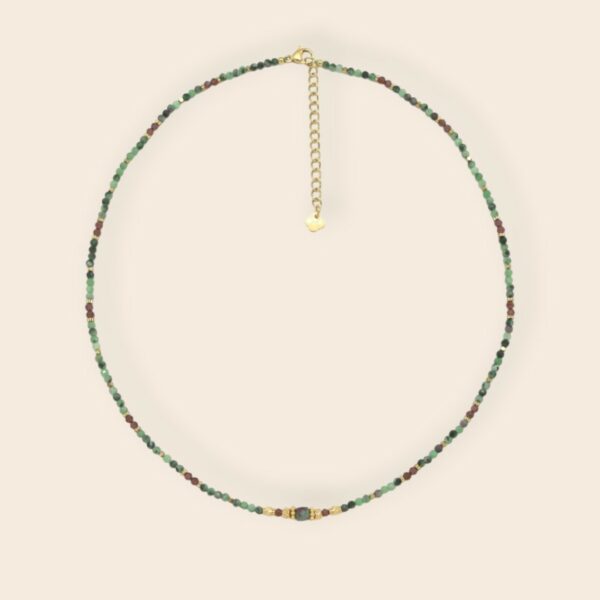 Collier MIRA Rubis zoïsite