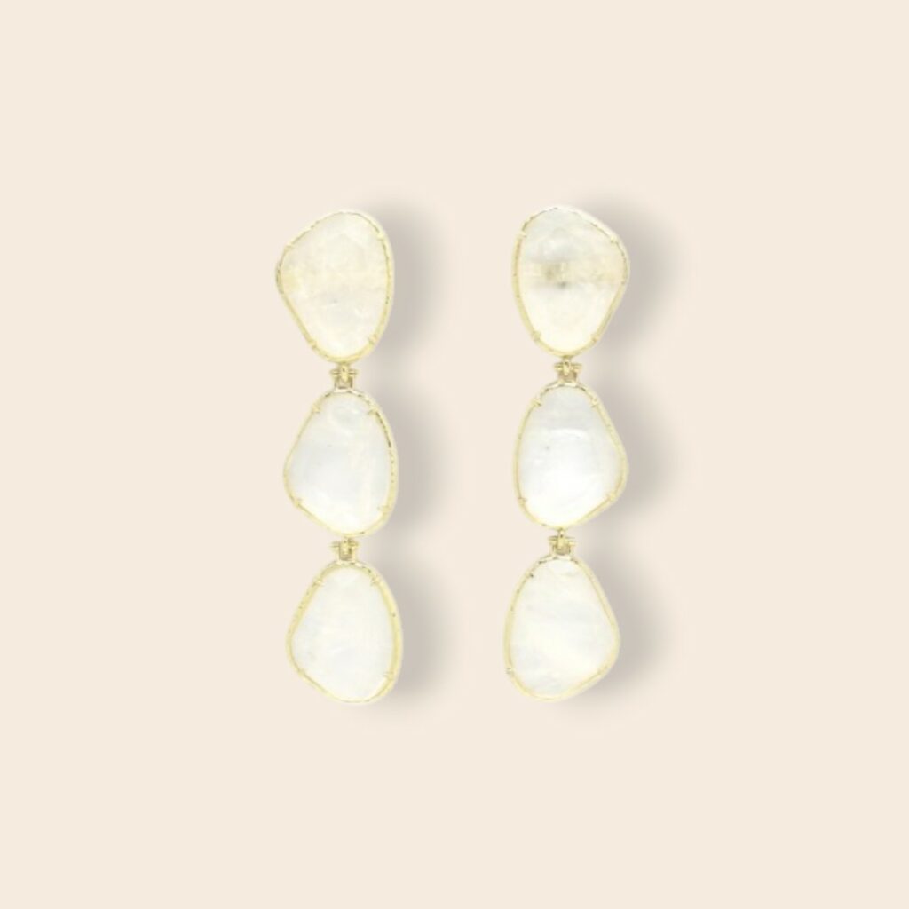 Boucles DEVA Cristal de roche