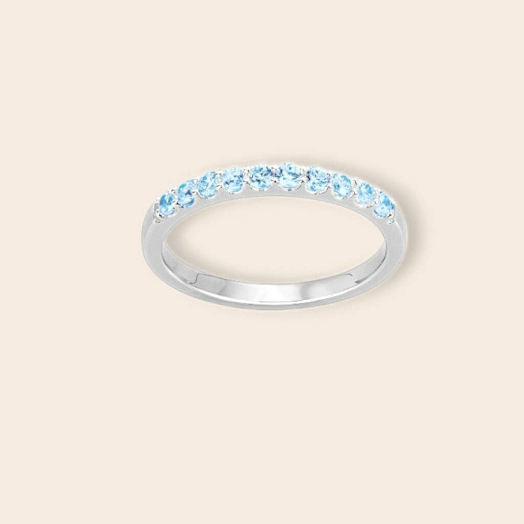 Bague OLIVIA Argent bleu