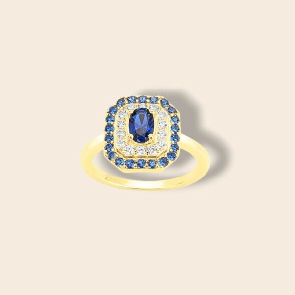 Bague VICTORIA - Doré bleu