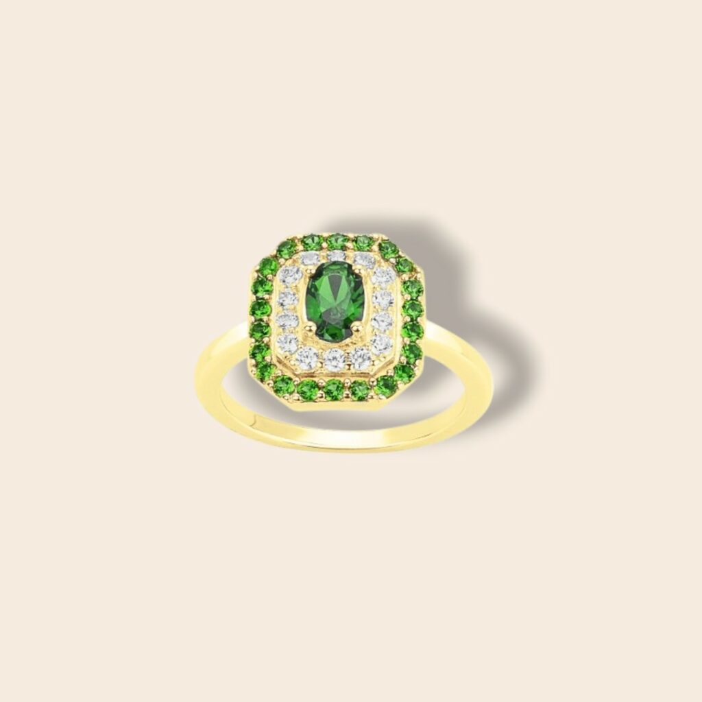 Bague VICTORIA – Doré vert
