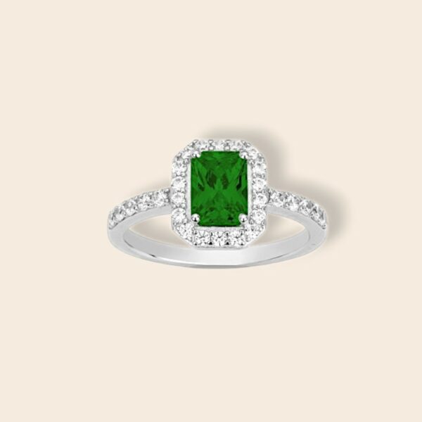 Bague ADELE Argent vert