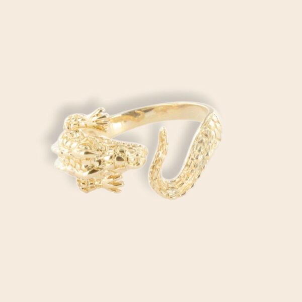 Bague CROCO Doré