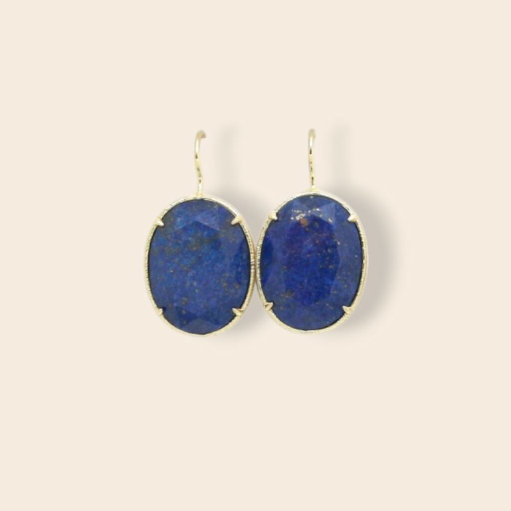 Boucles SUZANNE Lapis lazuli