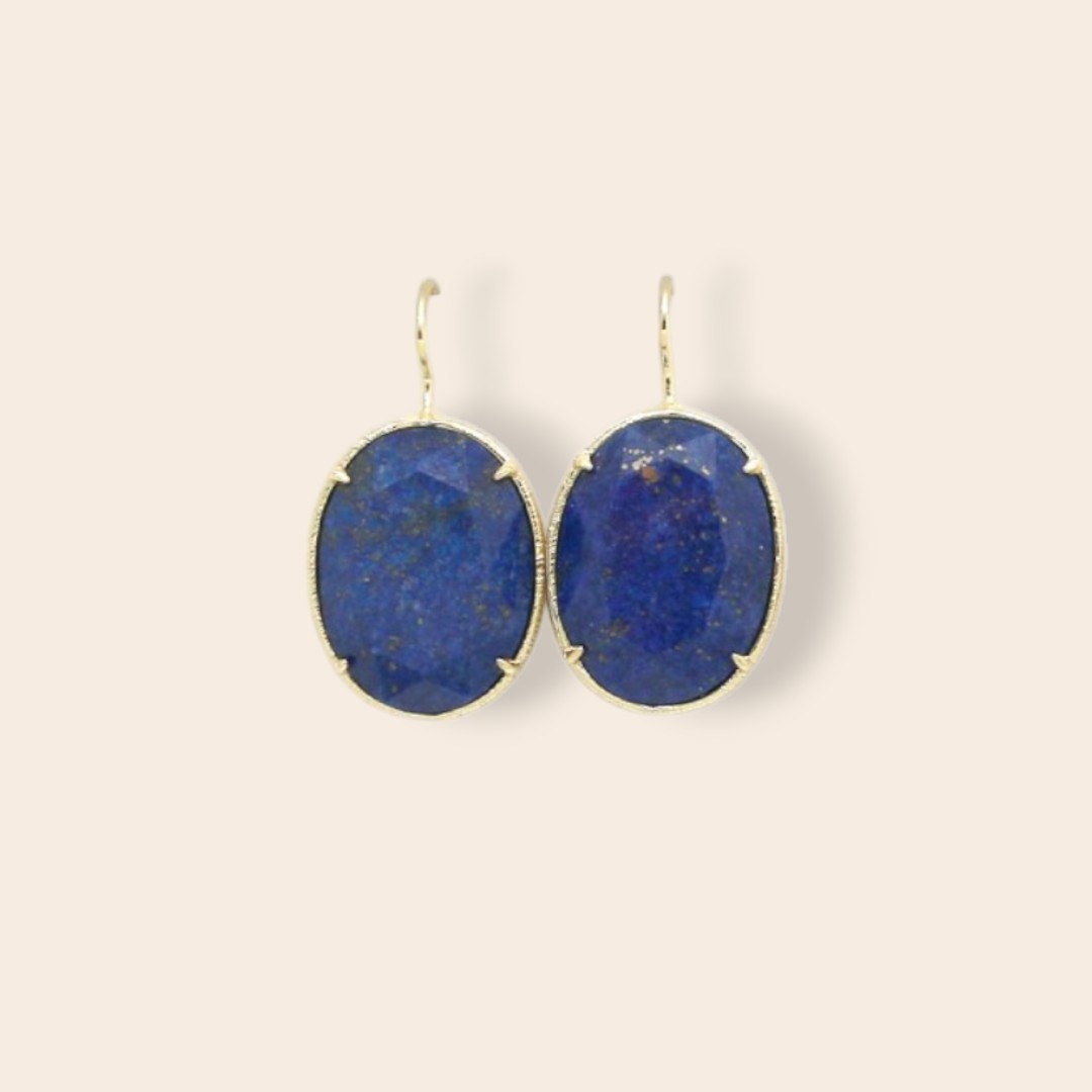 Boucles SUZANNE Lapis lazuli