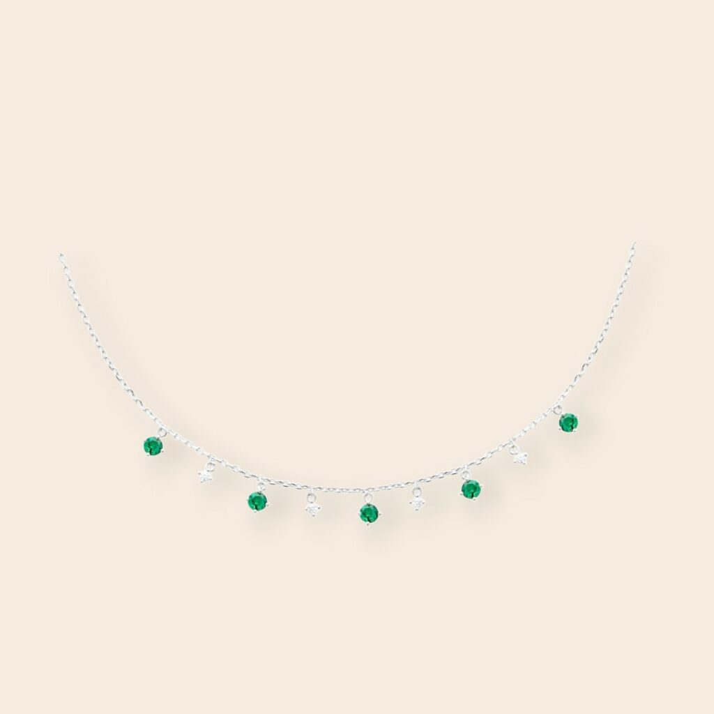 Collier MARINE – Argent Vert
