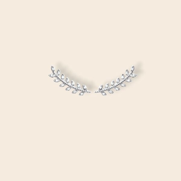 Boucles de lobe FLORE  - Argent