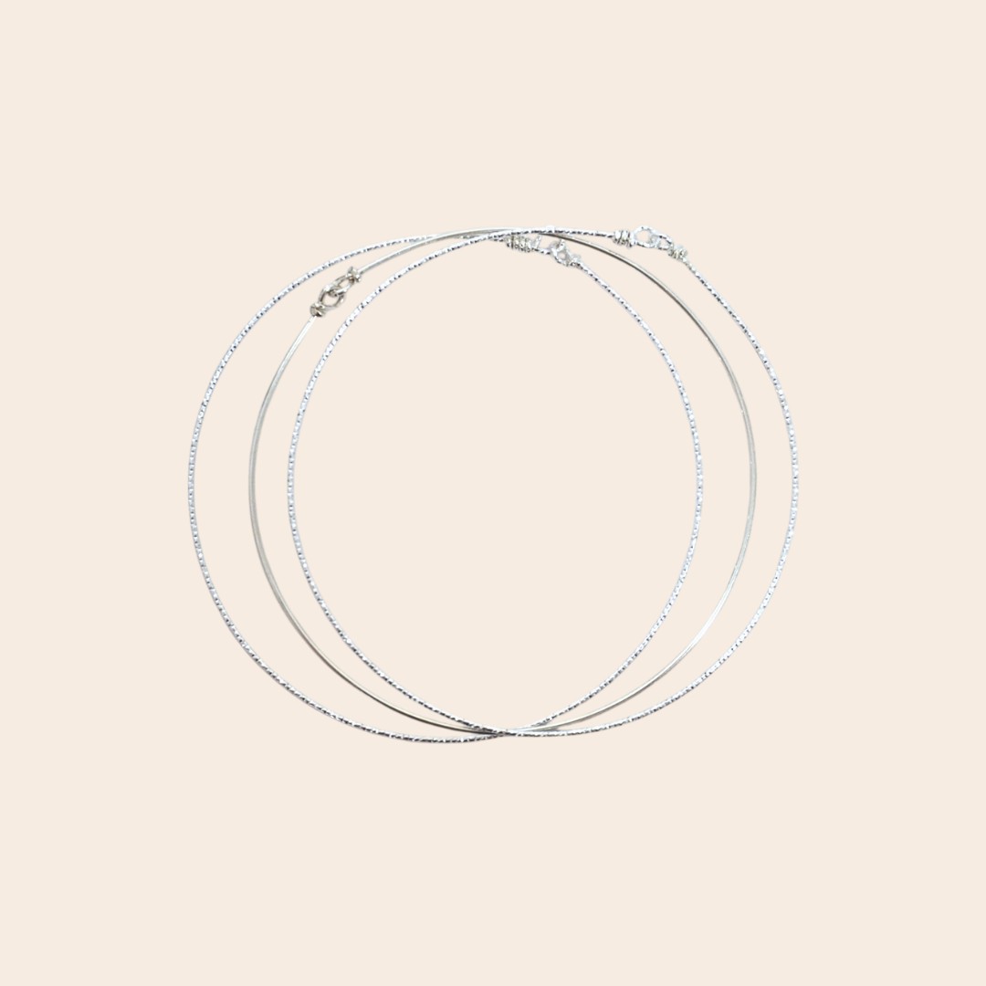 Bracelet 3 JADE Lisse et brillant Argent