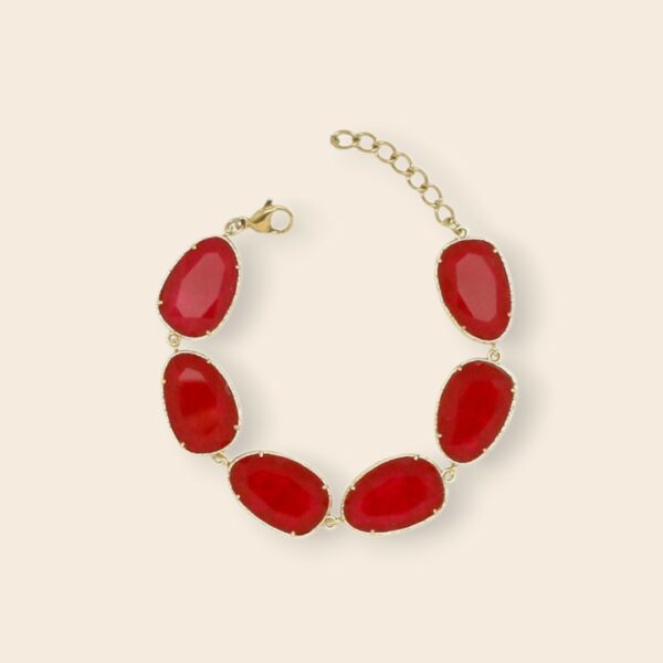 Bracelet DEVA Agate rouge