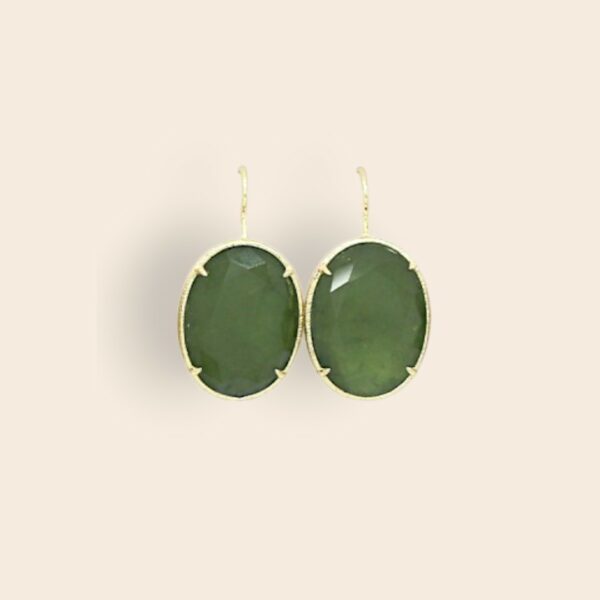 Boucles SUZANNE Zircon vert