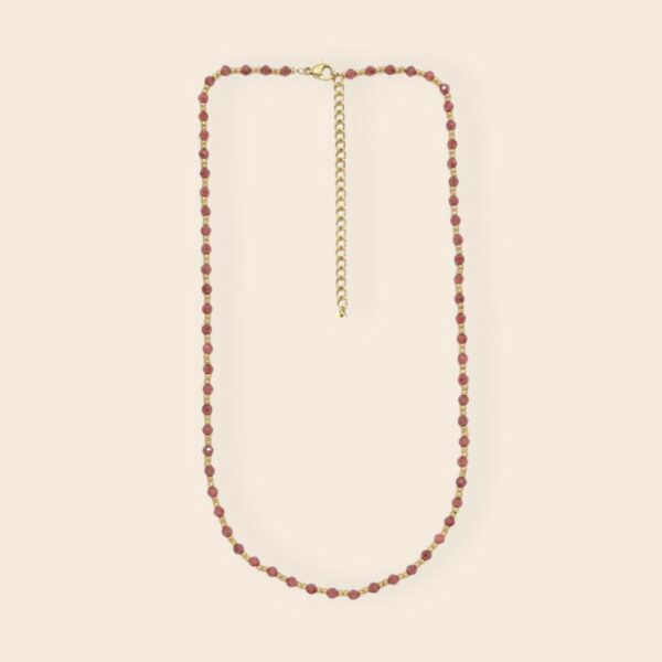 Collier Maïna rose