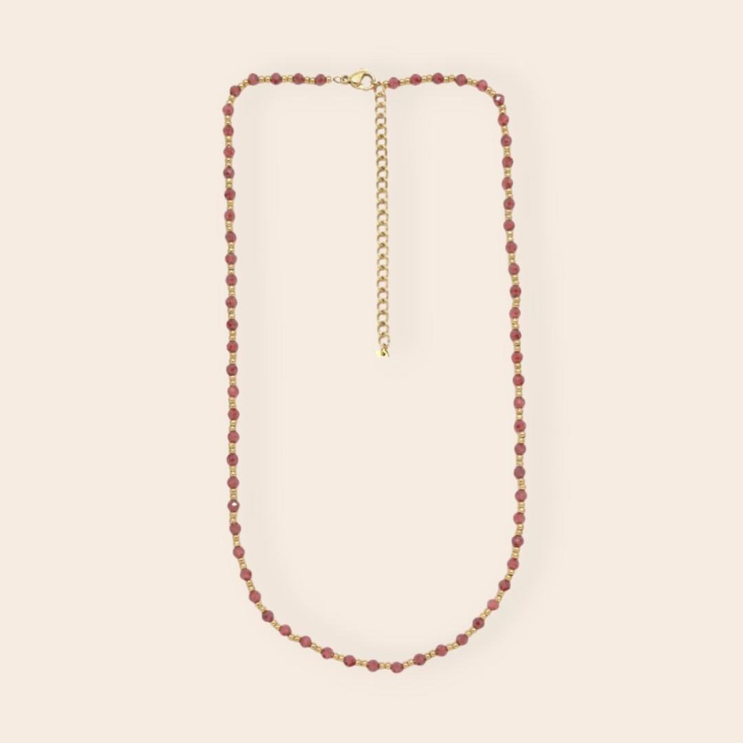 Collier Maïna rose