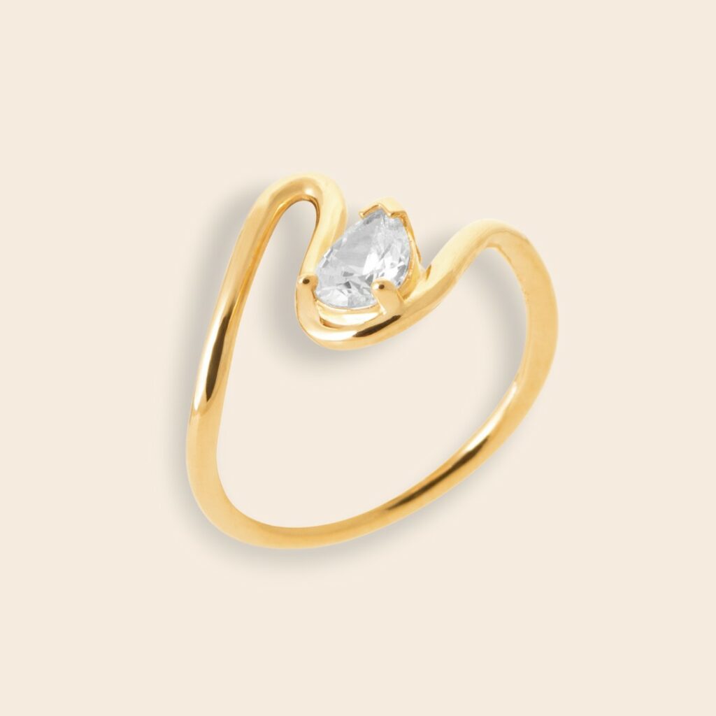 Bague Perla doré