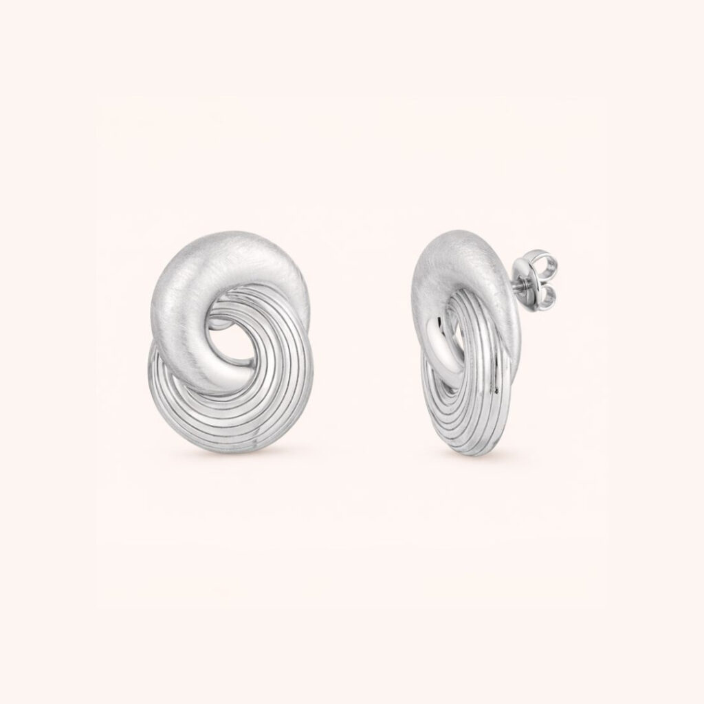 Boucles EVA argent