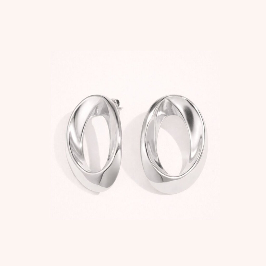 Boucles INAYA argenté