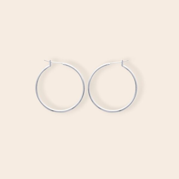 Créoles SISSY - Ø4cm - Argent