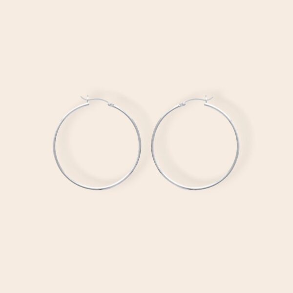 Créoles SISSY - Ø5cm - Argent