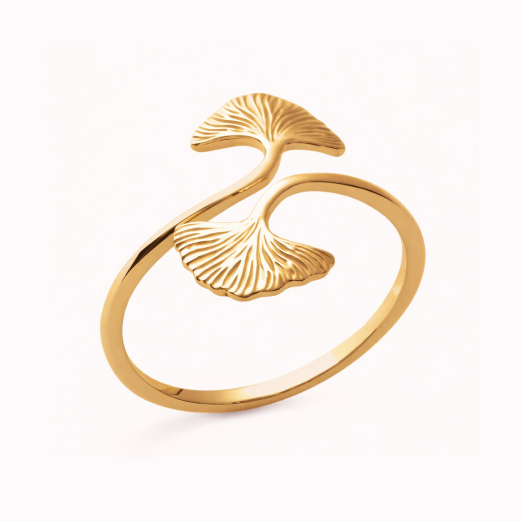 Bague GINKGO Doré