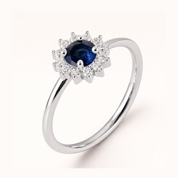 Bague ALMA bleue Argent