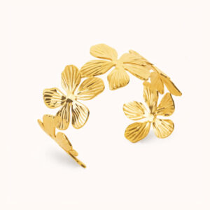 Manchette FLEUR Doré