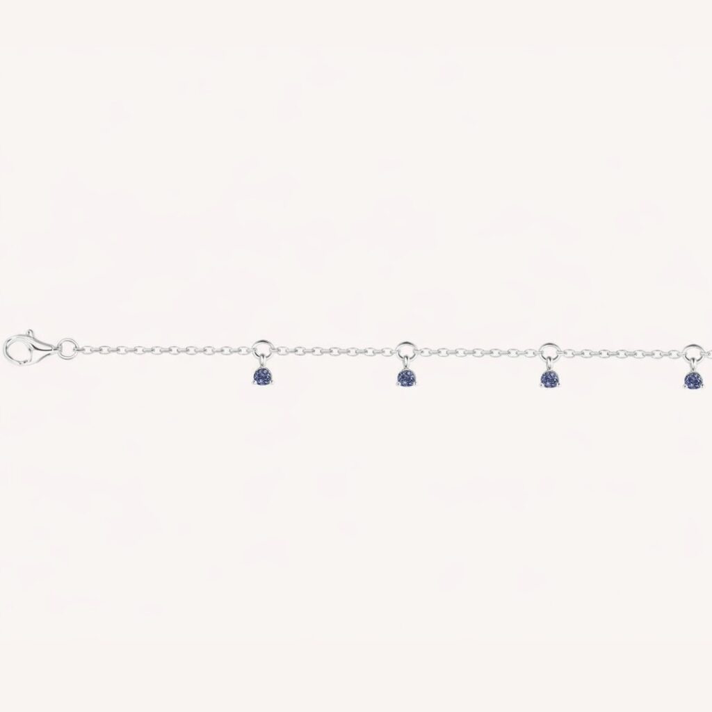 Bracelet ELYNE Argent bleue