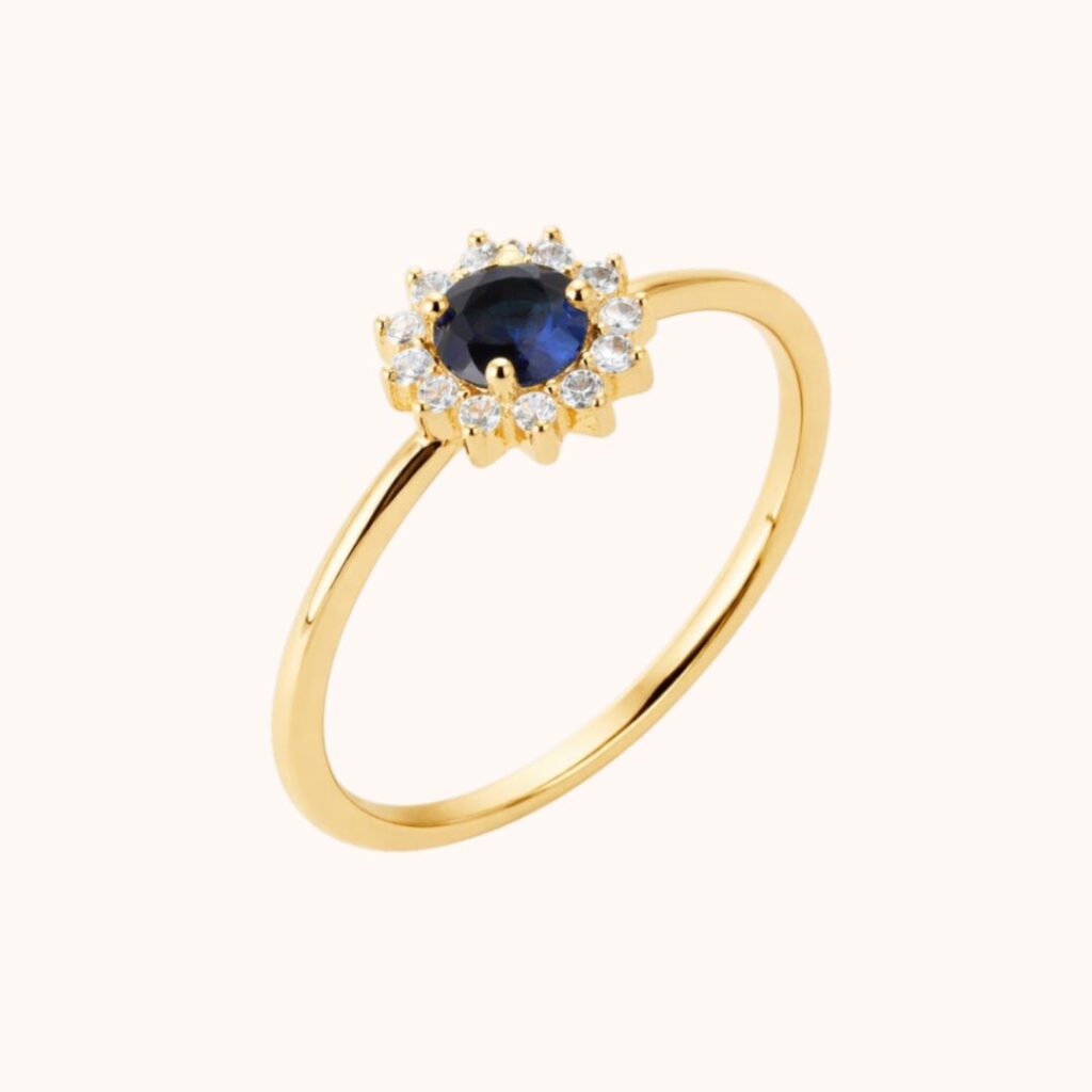 Bague ALMA – Argent – Bleu