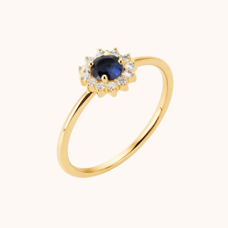 Bague ALMA - Argent - Bleu