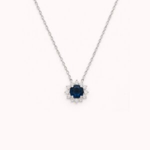 Collier ALMA Argent bleu