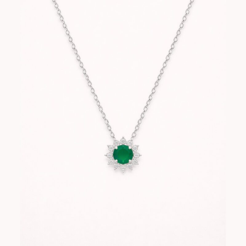 Collier ALMA Argent vert