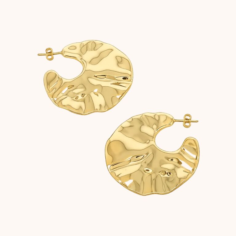Boucles Élina – Acier Doré