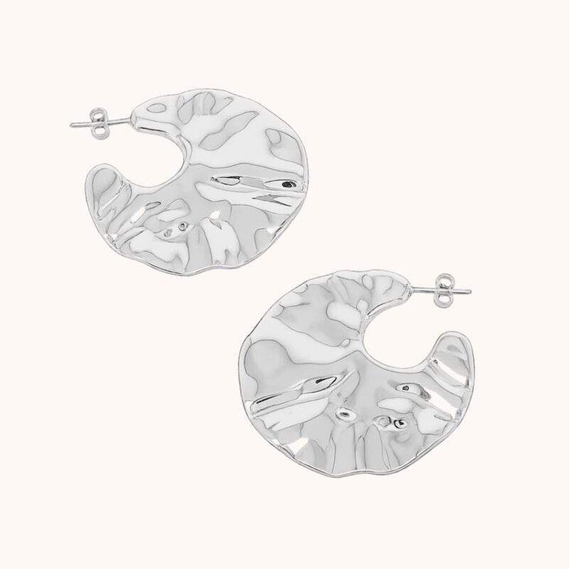 Boucles Élina - Acier Argenté