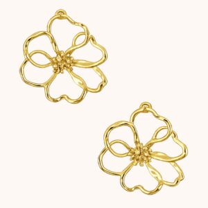 Boucles Léonie - Acier Doré