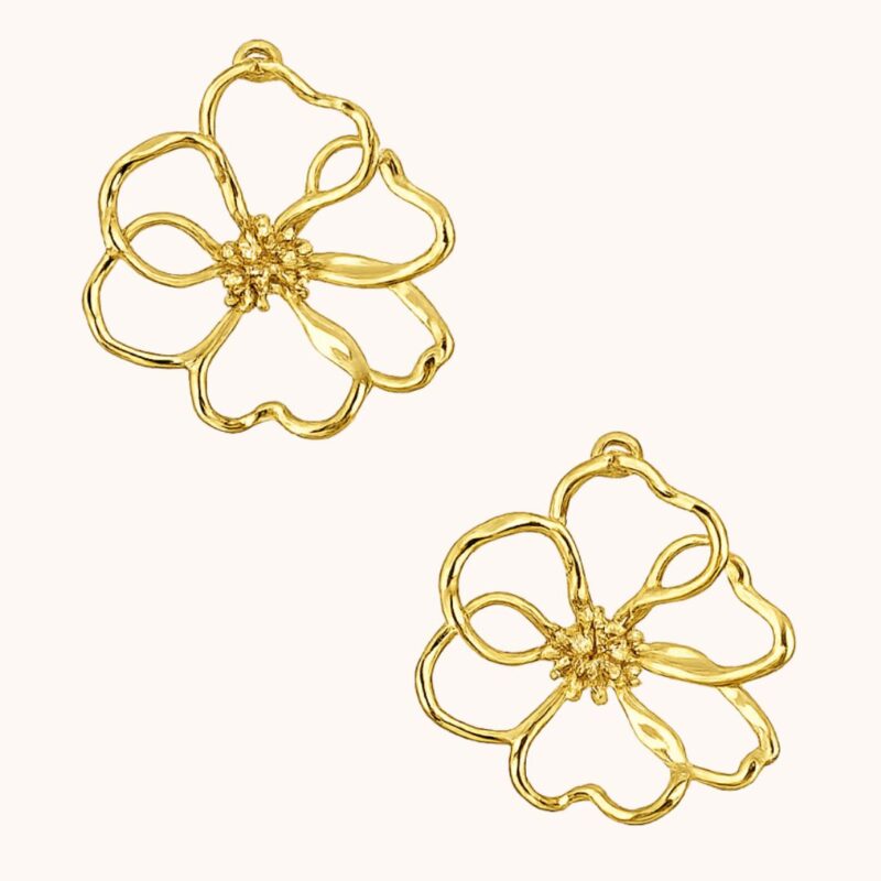 Boucles Léonie - Acier Doré