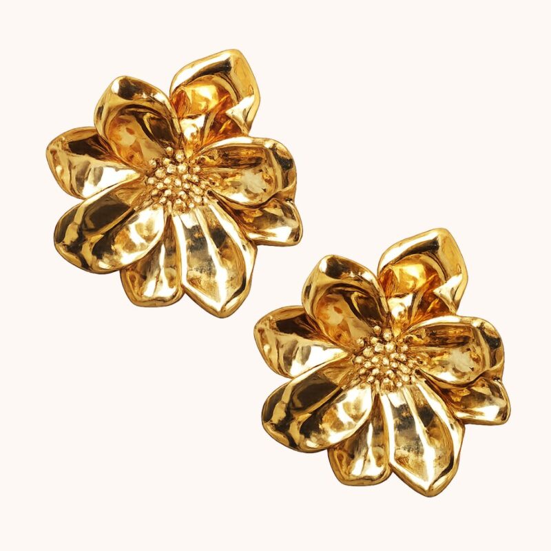 Boucles Lysiane - Acier Doré