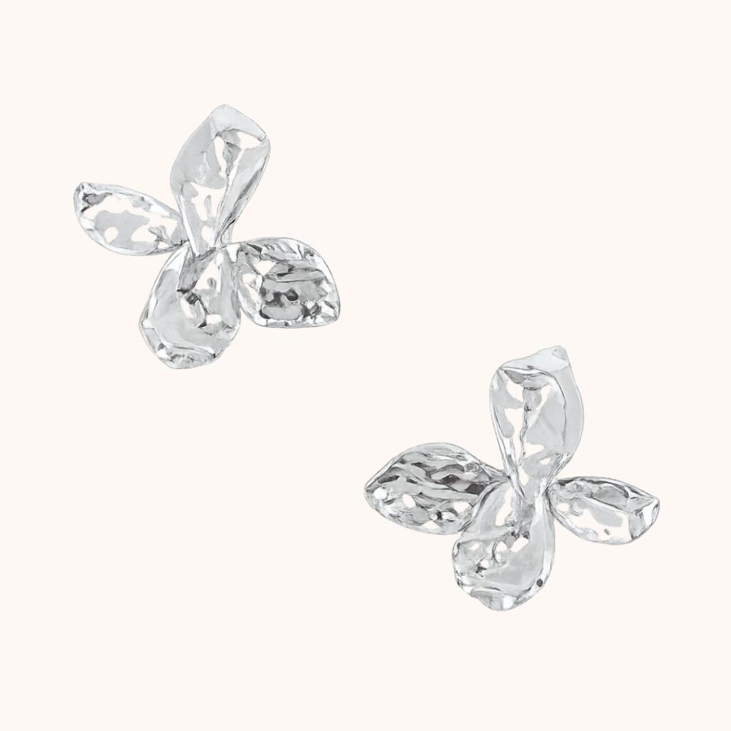 Boucles Amandine – Acier Argenté